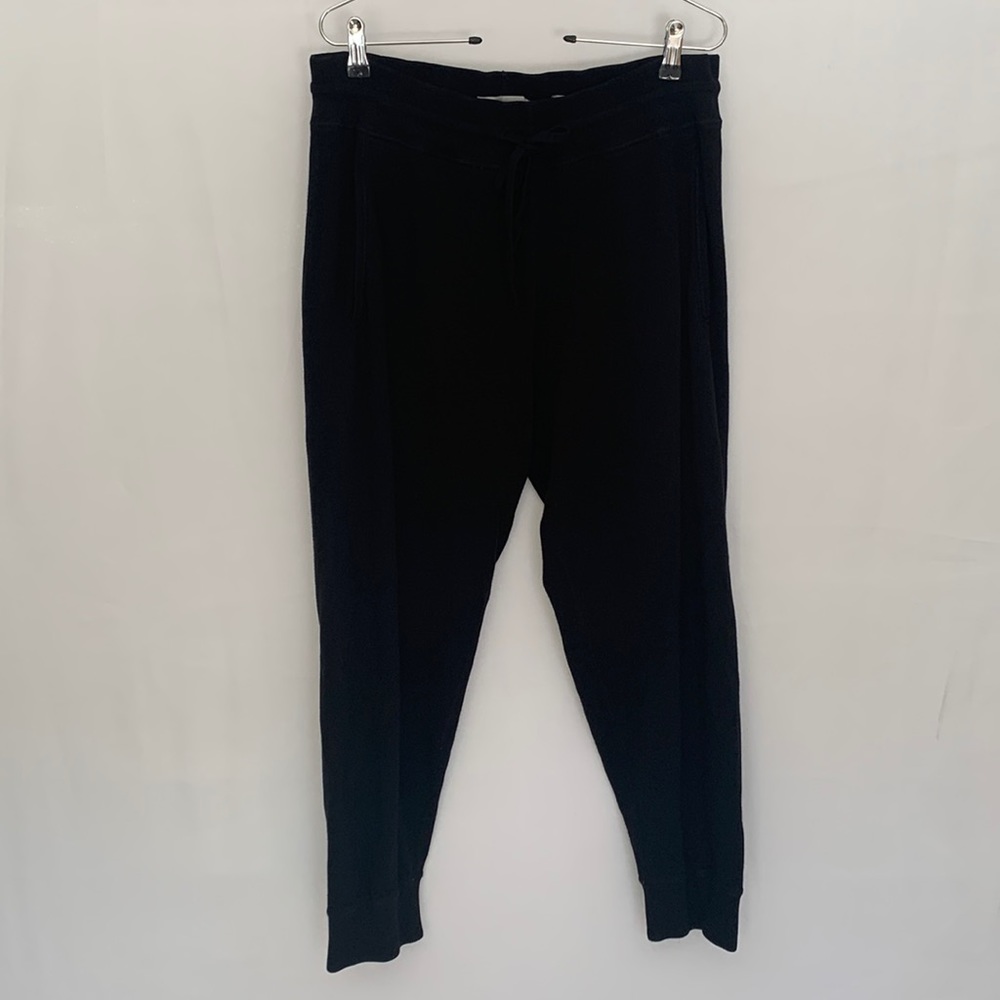 VINCE Black Sweatpant Jogger Minimalist Loungewear Quiet Luxury Size Large